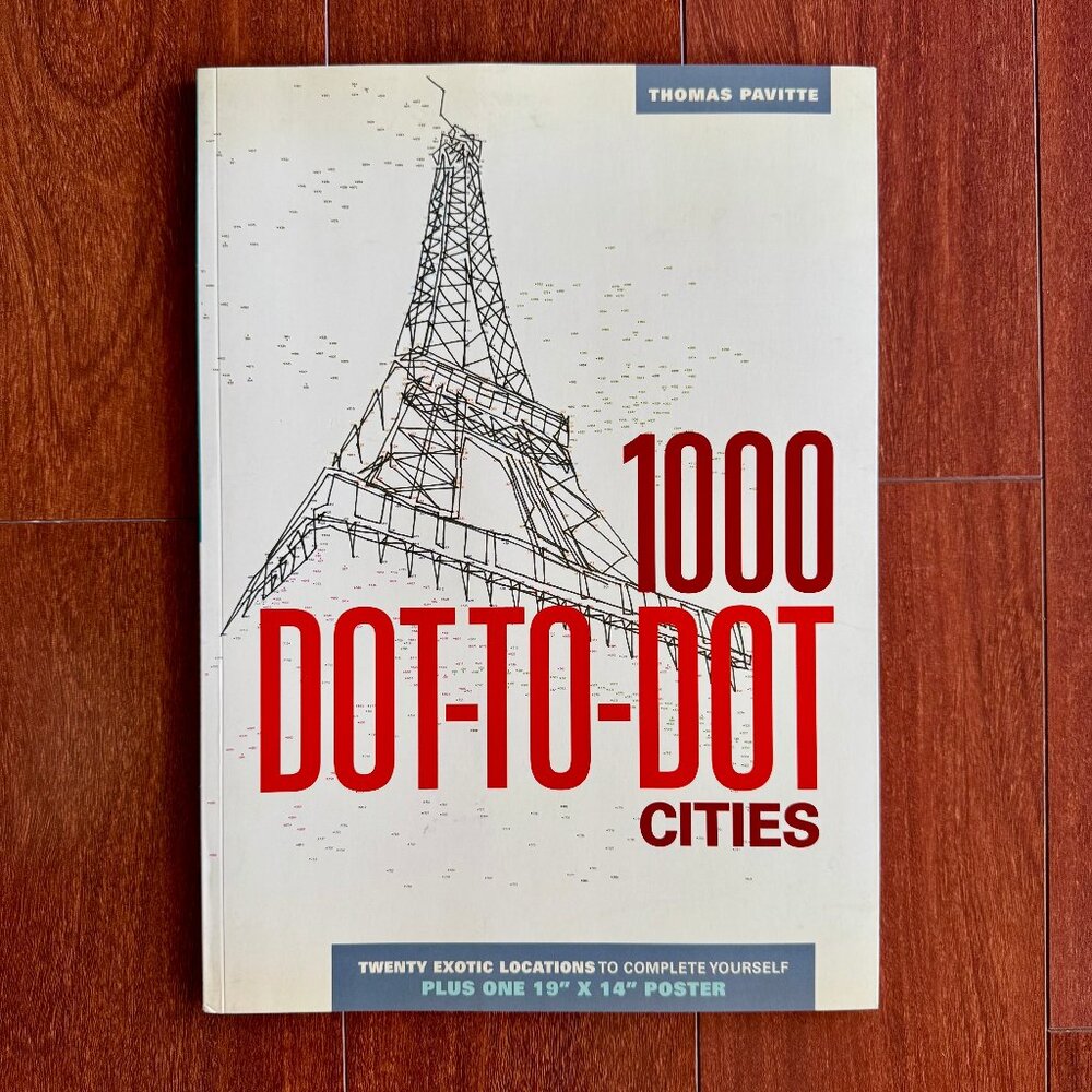 1000 Dot-to-Dot: Cities Paperback by Thomas Pavitte  - NEW